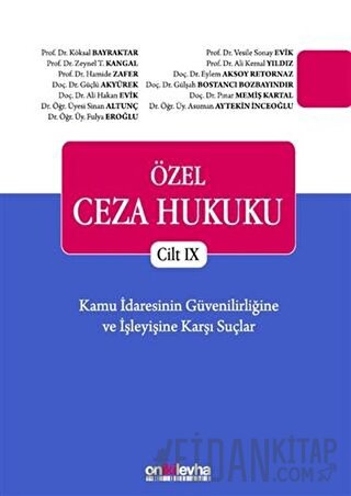 Özel Ceza Hukuku Cilt 9 (Ciltli)