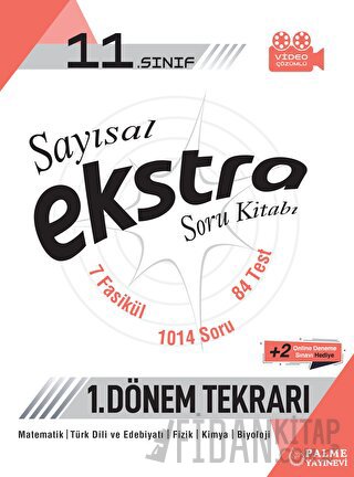 Palme 11. Sınıf Sayısal Ekstra Soru Kitabı (1.Dönem Tekrarı)