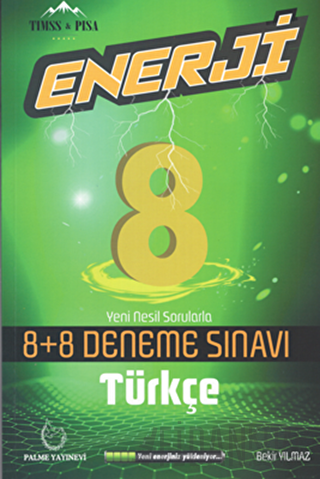 Palme 8. Sınıf Enerji Türkçe 8+8 Deneme Sınavı