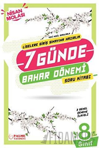 Palme 8. Sınıf LGS 7 Günde Bahar Dönemi Soru Kitabı