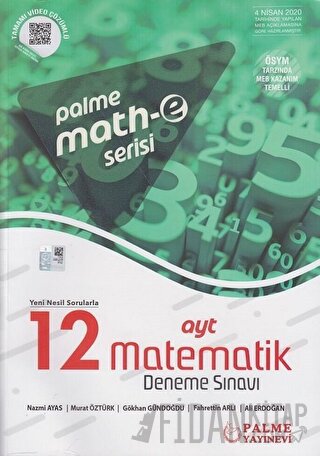 Palme Math-e Serisi AYT Matematik 12 Deneme Sınavı Ekstra