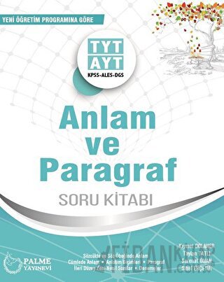 Palme YKS TYT AYT Anlam ve Paragraf Soru Kitabı