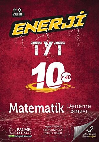 Palme YKS TYT Enerji Matematik 10 Deneme Sınavı Video Çözümlü