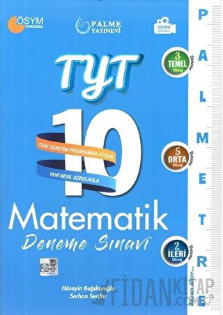 Palme YKS TYT Matematik 10 Deneme Palmetre Video Çözümlü