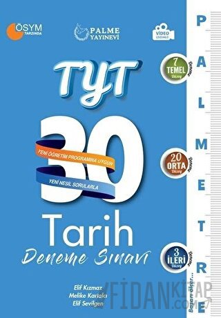 Palme YKS TYT Tarih 30 Deneme Palmetre Video Çözümlü