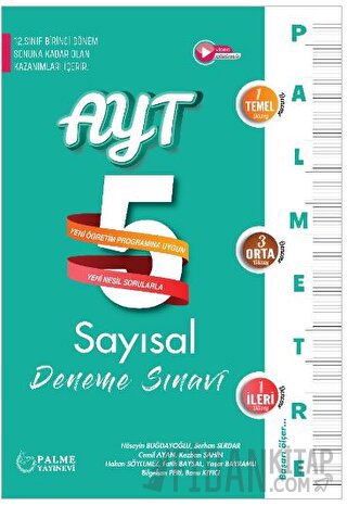 Palmetre AYT Sayısal 5 Deneme Sınavı