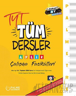 Palmetre TYT Tüm Dersler Aylık Çalışma Fasikülleri