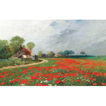 Papatyalar ile Gelincik Tarlası (Poster)