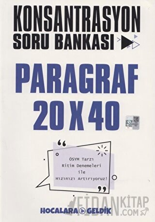 Paragraf Konsantrasyon Soru Bankası