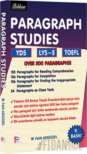 Paragraph Studies YDS YKS-DİL TOEFL M. Fatih Adıgüzel