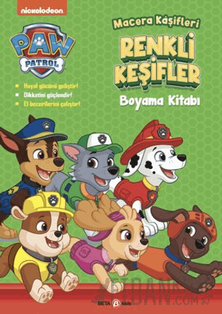 Paw Patrol Macera Kaşifleri Renkli Keşifler Boyama Kitabı