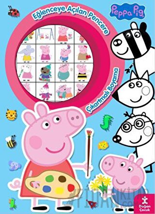 Peppa Pig Eğlenceye Açılan Pencere Çıkartmalı Boyama Kitabı Kolektif
