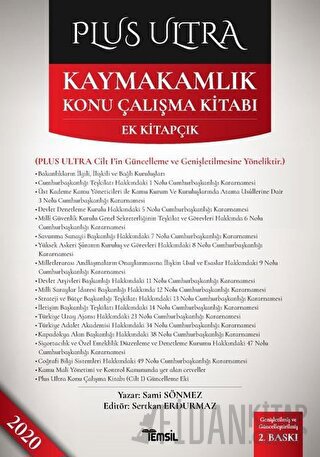 Plus Ultra Kaymakamlık Konu Çalışma Kitabı