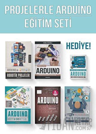 Projelerle Arduino Eğitim Seti (6 Kitap) Akın Akçaoğlu