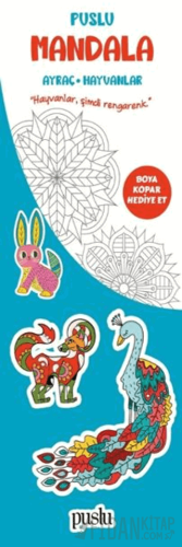 Puslu Mandala Çocuk Ayraç / Hayvanlar