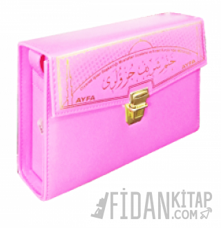 Rahle Boy Otuz Cüz Mühürlü Kuranı Kerim Çantalı - Pembe Ayfa235P