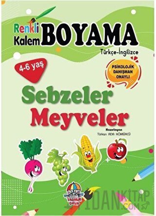 Renkli Kalem Boyama / Sebzeler - Meyveler