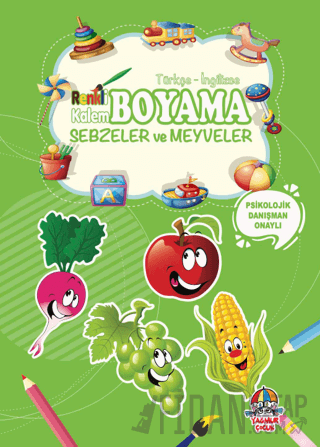 Renkli Kalem Boyama - Sebzeler ve Meyveler