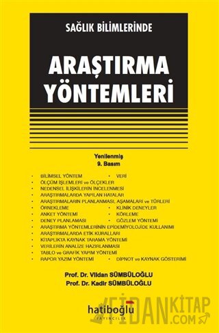 Sağlık Bilimlerinde Araştırma Yöntemleri