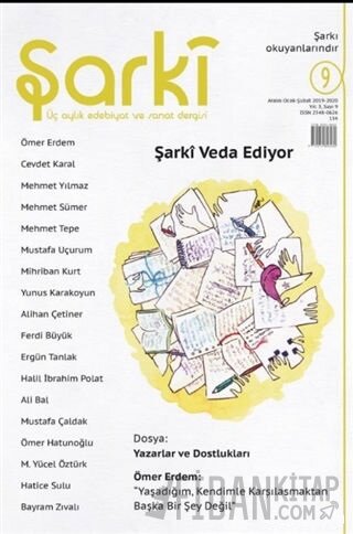 Şarki Üç Aylık Edebiyat ve Sanat Dergisi Sayı: 9 (Mart-Nisan-Mayıs 2020)