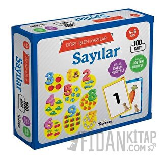 Sayılar 4 - 6 Yaş Dört İşlem Kartlar