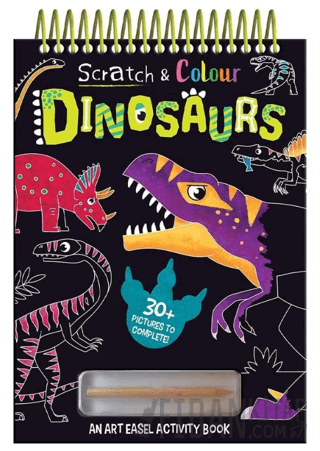 Scratch and Colour - Dinosaurs (Ciltli)