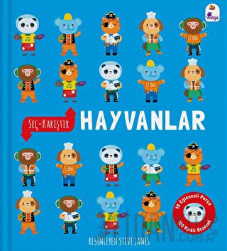 Seç - Karıştır: Hayvanlar (15 Eğlenceli Parça, 120 Farklı Seçenek) (Ciltli)