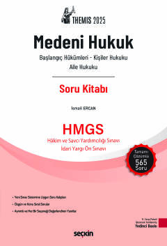 THEMIS – Medeni Hukuk I Soru Kitabı İsmail Ercan