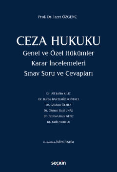 Ceza Hukuku Genel ve Özel Hükümler Sınav Soru ve Cevapları İzzet Özgen