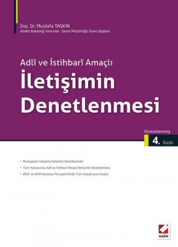 Adli ve İstihbari Amaçlıİletişimin Denetlenmesi Mustafa Taşkın