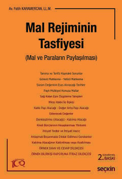 Mal Rejiminin Tasfiyesi (Mal ve Paraların Paylaşılması) Fatih 