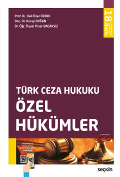 Türk Ceza Hukuku Özel Hükümler Veli Özer Özbek