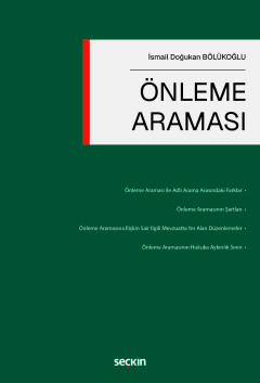 Önleme Araması İsmail Doğukan Bölükoğlu