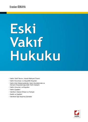 Eski Vakıf Hukuku Eraslan Özkaya
