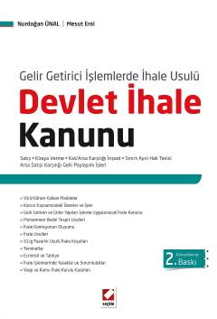 Gelir Getirici İşlemlerde İhale UsulüDevlet İhale Kanunu Nurdoğan Ünal