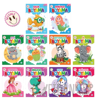 Sevimli Boyama Seti (10 Kitap)