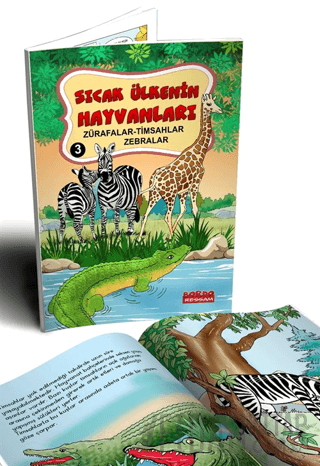 Sıcak Ülkenin Hayvanları 3 Zürafalar-Timsahlar-Zebralar