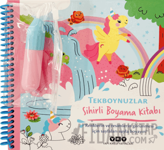 Sihirli Boyama Kitabı - Tekboynuzlar (Ciltli)