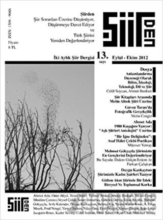 Şiirden İki Aylık Şiir Dergisi Sayı: 13