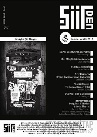 Şiirden İki Aylık Şiir Dergisi Sayı: 2