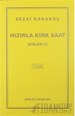 Şiirler 3: Hızırla Kırk Saat