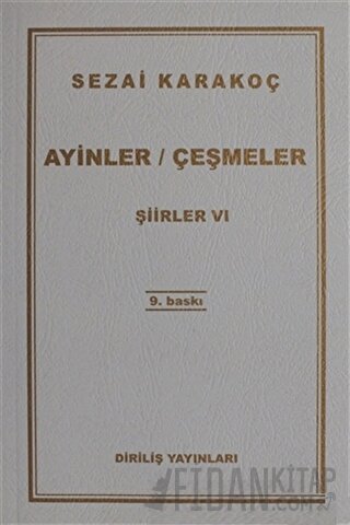 Şiirler 6: Ayinler Çeşmeler