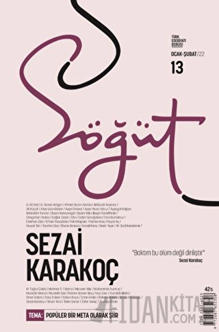 Söğüt - Türk Edebiyatı Dergisi Sayı 13 / Ocak - Şubat 2022