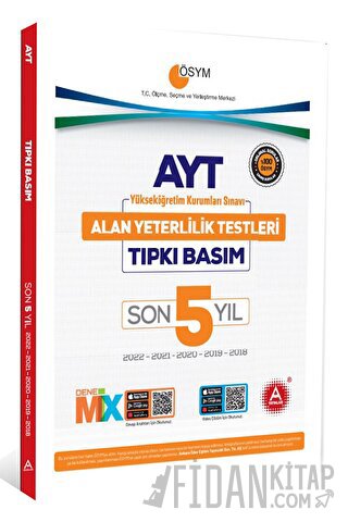 Son 5 Yıl AYT Tıpkı Basım Seti Deneme Paketi A Yayınları Kolektif