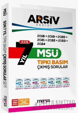 Son 7 Yıl MSÜ Arşiv Serisi Çıkmış Sorular Tamamı Video Çözümlü Kollekt