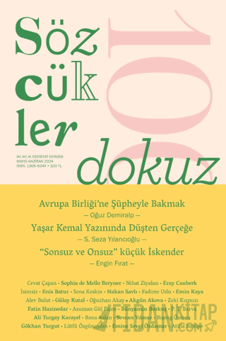 Sözcükler Dergisi 109. Sayı Mayıs - Haziran 2024