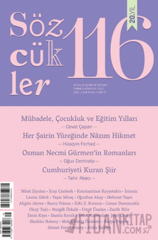 Sözcükler Dergisi 116. Sayı Temmuz - Ağustos 2025
