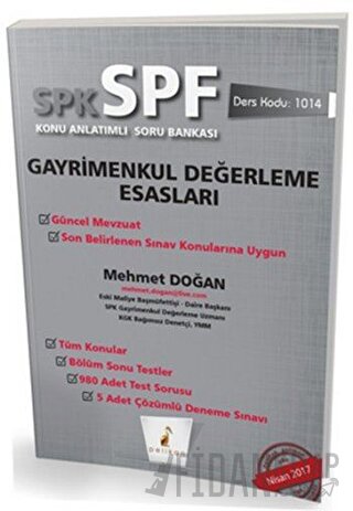 SPK - SPF Gayrimenkul Değerleme Esasları Konu Anlatımlı Soru Bankası