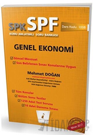 SPK - SPF Genel Ekonomi Konu Anlatımlı Soru Bankası Mehmet Doğan