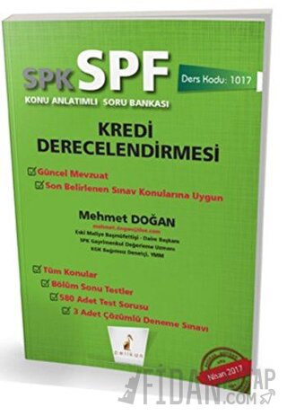 SPK - SPF Kredi Derecelendirmesi Konu Anlatımlı Soru Bankası Mehmet Do